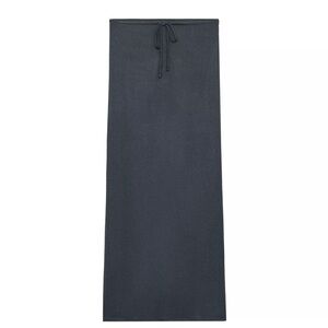 Zara Dark Gray Drawstring Maxi Skirt